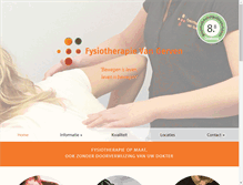 Tablet Screenshot of fysiotherapievangerven.nl
